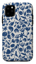 Load image into Gallery viewer, Dark Blue Floral Pattern - Phone Case