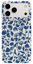 Load image into Gallery viewer, Dark Blue Floral Pattern - Phone Case