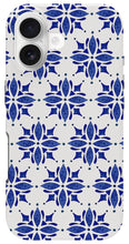 Load image into Gallery viewer, Dark Blue Tile Pattern - Phone Case