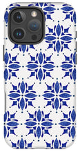 Load image into Gallery viewer, Dark Blue Tile Pattern - Phone Case