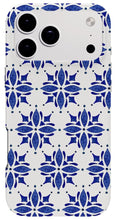 Load image into Gallery viewer, Dark Blue Tile Pattern - Phone Case