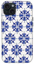 Load image into Gallery viewer, Dark Blue Tile Pattern - Phone Case
