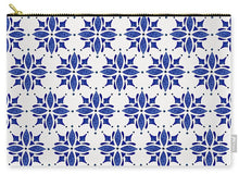 Load image into Gallery viewer, Dark Blue Tile Pattern - Zip Pouch