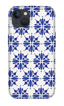 Load image into Gallery viewer, Dark Blue Tile Pattern - Phone Case