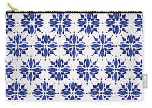 Load image into Gallery viewer, Dark Blue Tile Pattern - Zip Pouch