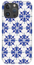 Load image into Gallery viewer, Dark Blue Tile Pattern - Phone Case