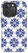 Load image into Gallery viewer, Dark Blue Tile Pattern - Phone Case