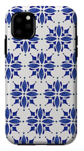 Load image into Gallery viewer, Dark Blue Tile Pattern - Phone Case