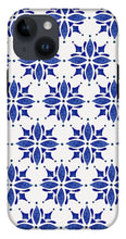 Load image into Gallery viewer, Dark Blue Tile Pattern - Phone Case