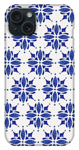 Load image into Gallery viewer, Dark Blue Tile Pattern - Phone Case