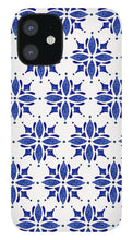 Load image into Gallery viewer, Dark Blue Tile Pattern - Phone Case