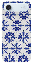 Load image into Gallery viewer, Dark Blue Tile Pattern - Phone Case