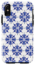 Load image into Gallery viewer, Dark Blue Tile Pattern - Phone Case