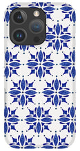Load image into Gallery viewer, Dark Blue Tile Pattern - Phone Case