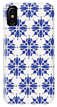 Load image into Gallery viewer, Dark Blue Tile Pattern - Phone Case