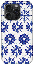 Load image into Gallery viewer, Dark Blue Tile Pattern - Phone Case