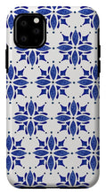 Load image into Gallery viewer, Dark Blue Tile Pattern - Phone Case