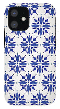 Load image into Gallery viewer, Dark Blue Tile Pattern - Phone Case