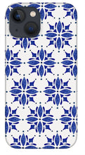 Load image into Gallery viewer, Dark Blue Tile Pattern - Phone Case