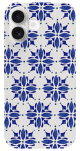 Load image into Gallery viewer, Dark Blue Tile Pattern - Phone Case