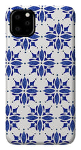 Load image into Gallery viewer, Dark Blue Tile Pattern - Phone Case