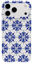 Load image into Gallery viewer, Dark Blue Tile Pattern - Phone Case