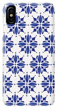 Load image into Gallery viewer, Dark Blue Tile Pattern - Phone Case