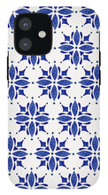 Load image into Gallery viewer, Dark Blue Tile Pattern - Phone Case