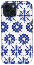 Load image into Gallery viewer, Dark Blue Tile Pattern - Phone Case