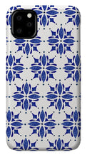 Load image into Gallery viewer, Dark Blue Tile Pattern - Phone Case