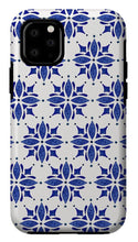 Load image into Gallery viewer, Dark Blue Tile Pattern - Phone Case