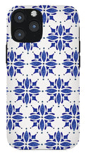 Load image into Gallery viewer, Dark Blue Tile Pattern - Phone Case
