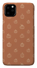 Load image into Gallery viewer, Dark Orange Pumpkin Pattern - Phone Case