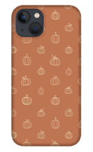 Load image into Gallery viewer, Dark Orange Pumpkin Pattern - Phone Case