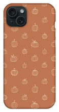 Load image into Gallery viewer, Dark Orange Pumpkin Pattern - Phone Case