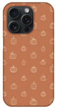 Load image into Gallery viewer, Dark Orange Pumpkin Pattern - Phone Case
