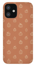 Load image into Gallery viewer, Dark Orange Pumpkin Pattern - Phone Case