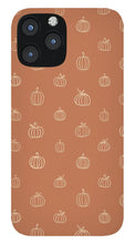 Load image into Gallery viewer, Dark Orange Pumpkin Pattern - Phone Case