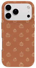 Load image into Gallery viewer, Dark Orange Pumpkin Pattern - Phone Case