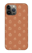 Load image into Gallery viewer, Dark Orange Pumpkin Pattern - Phone Case