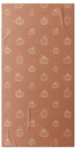Dark Orange Pumpkin Pattern - Beach Towel