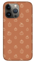 Load image into Gallery viewer, Dark Orange Pumpkin Pattern - Phone Case