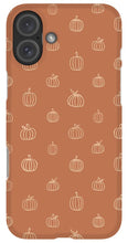 Load image into Gallery viewer, Dark Orange Pumpkin Pattern - Phone Case