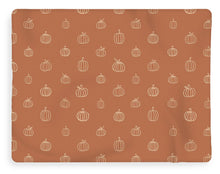 Load image into Gallery viewer, Dark Orange Pumpkin Pattern - Blanket