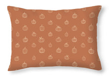 Load image into Gallery viewer, Dark Orange Pumpkin Pattern - Throw Pillow