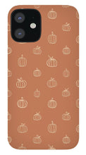 Load image into Gallery viewer, Dark Orange Pumpkin Pattern - Phone Case