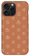 Load image into Gallery viewer, Dark Orange Pumpkin Pattern - Phone Case