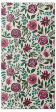Load image into Gallery viewer, Deep Magenta Floral Eucalyptus Pattern - Beach Towel