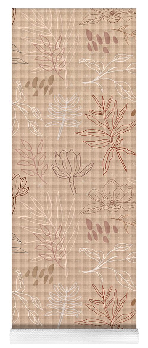 Desert Leaf Pattern - Yoga Mat