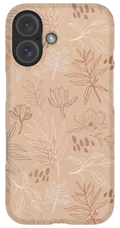 Desert Leaf Pattern - Phone Case